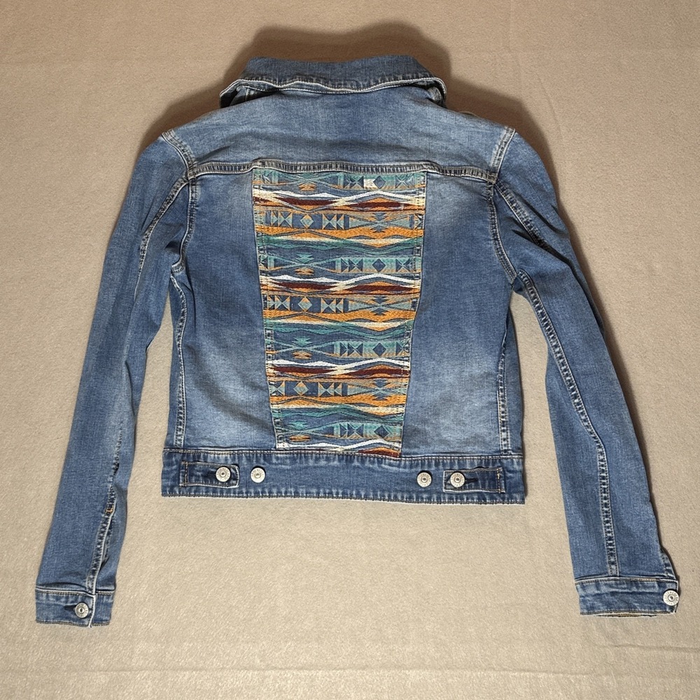 Women's Western Jacket Lula Roe Blue Denim Size XS Western Cowgirl Rodeo